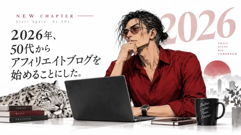 2026年、50代からアフィリエイトブログを始めることにした
