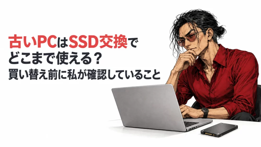 古いPCはSSD交換でどこまで使える？ 買い替え前に私が確認していること